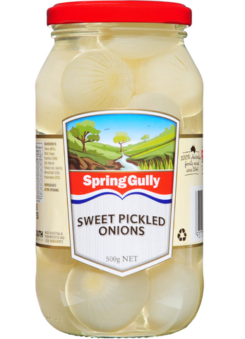 Spring Gully Whole Pickled Onions 500g