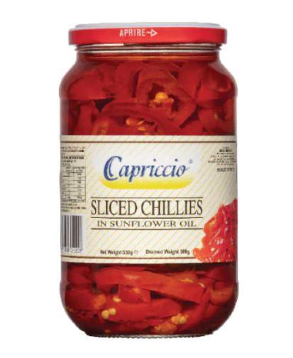 Capriccio Sliced Chillies 550g