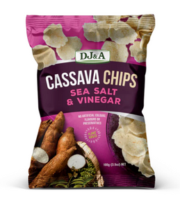 DJ&A Cassava Chips Sea Salt & Vinegar 100g