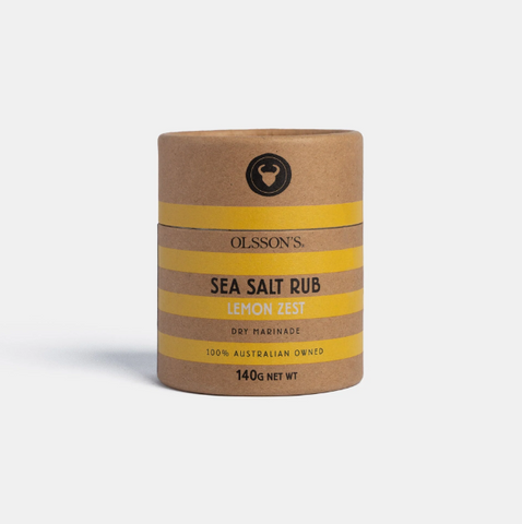 Olsson's Lemon Zest Sea Salt Rub 140g