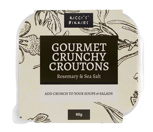 Ricci's Bikkies - Rosemary & Salt Croutons 60g