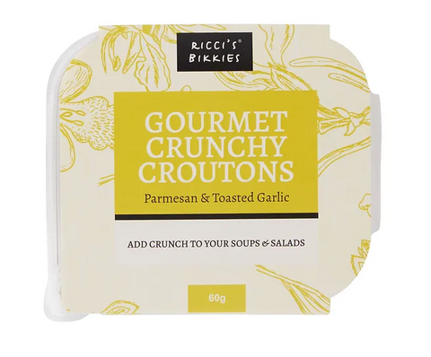 Ricci's Bikkies - Parmesan & Toasted Garlic Croutons 60g