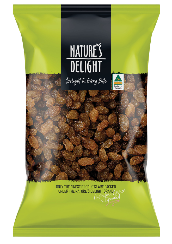 Nature's Delight Dried Sultanas 500g – Tony & Mark's