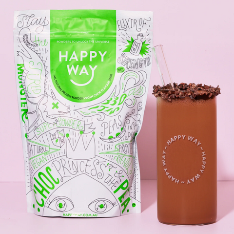 Happy Way Vegan Choc Protein Powder 500g