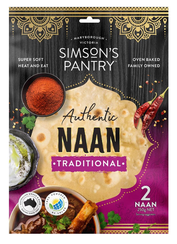Simson's Pantry - Naan Traditional 2pack 250g