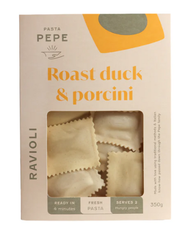 Pasta Pepe - Roast Duck & Porcini Ravioli 350g