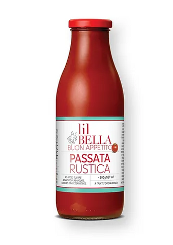 Lil Bella Pasta Sauce Buon Appetito Rustica Passata 520g
