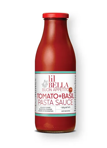 Lil Bella Pasta Sauce Buon Appetito Tomato+Basil 520g