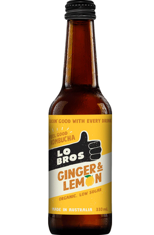 Lo Bros Ginger & Lemon Kombucha 330ml