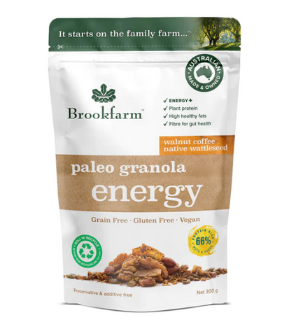 Brookfarm Paleo Granola Energy - Walnut Coffee & Wattleseed 300g