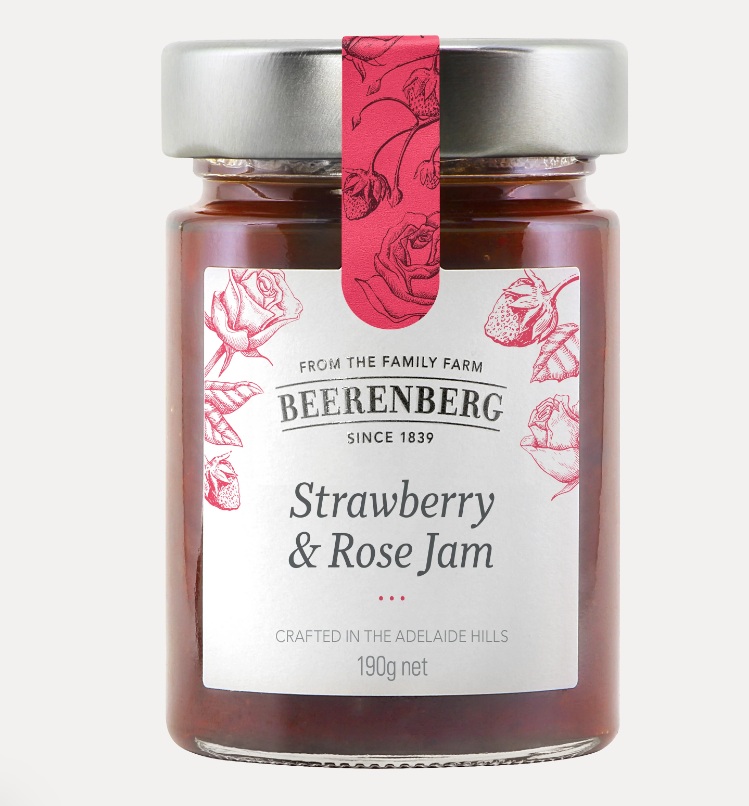 Beerenberg Strawberry & Rose Jam 190g