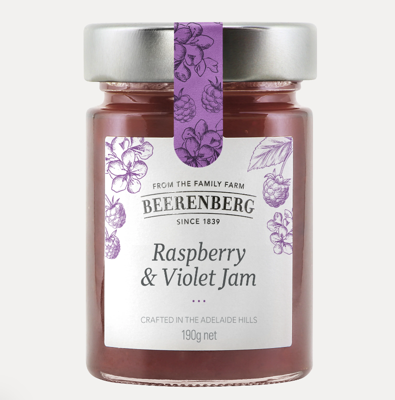 Beerenberg Raspberry & Violet Jam 190g