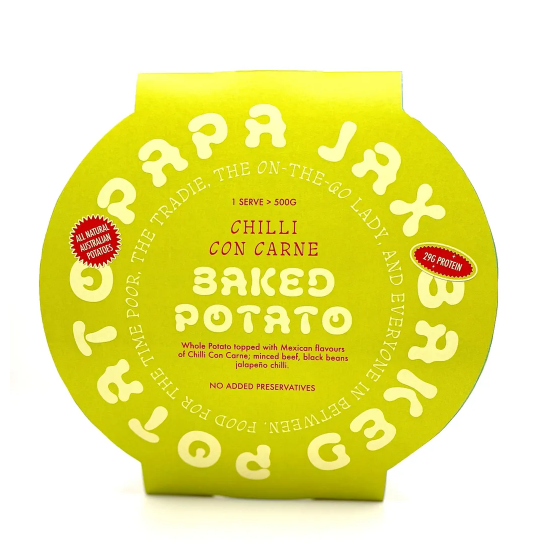 Papa Jax Baked Potato's Chilli Con Carne 500g