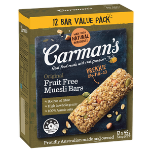 Carman's Fruit Free Bars 12 Pack 540g