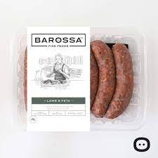 Barossa Fine Foods - Lamb & Feta Sausages 500gr
