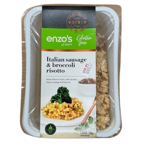 Enzos GLUTEN FREE Gourmet Italian Sausage & Broccoli Risotto 300g