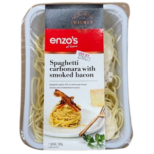 Enzos Spaghetti Carbonara with smoked bacon 300g