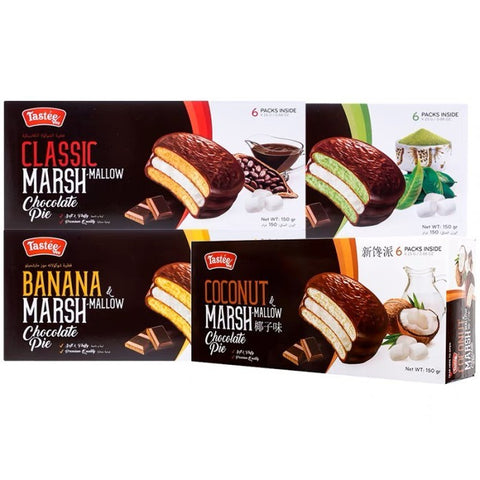 Tastee - Marshmallow Chocolate Pie Range 6pk