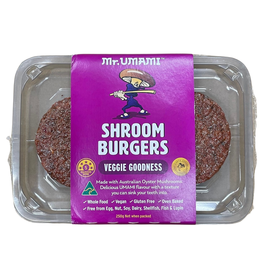 Mr Umami Shroom Burgers - Veggie Goodness 250g