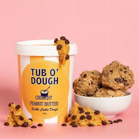 Tub O' Dough - Crunchy Peanut Butter & Dark Chocolate Cookie Dough 475g