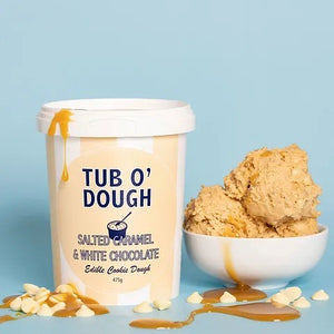 Tub O' Dough - Salted Caramel & White Chocolate Cookie Dough 475g