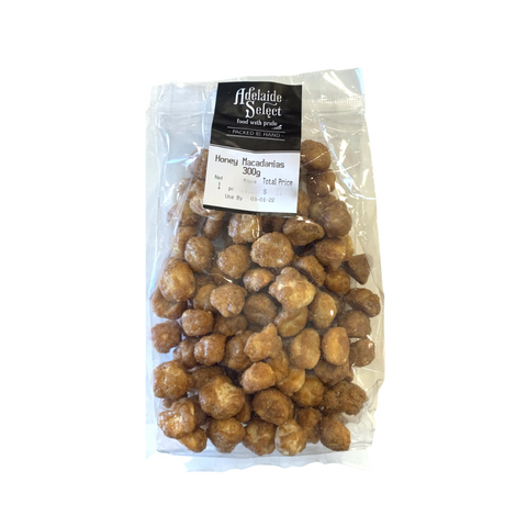 Nuts - A/Select Honey Macadamias 300g