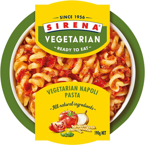 Sirena Ready to Eat - Vegetarian Napoli Pasta 190g