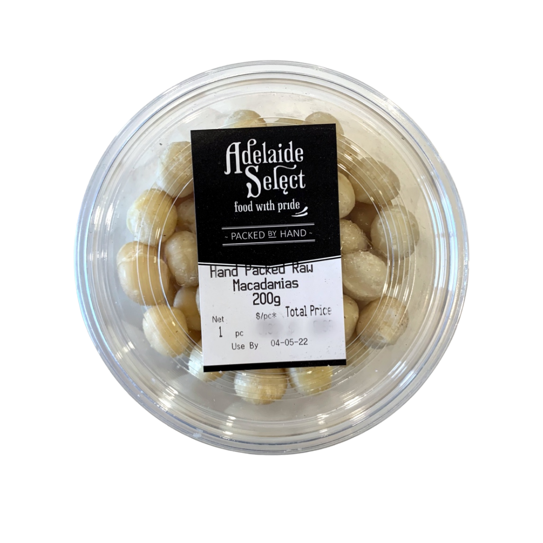 Nuts - A/Select Raw Macadamias 200g