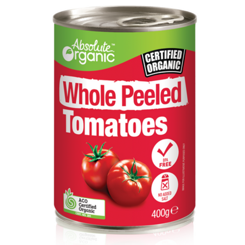 Absolute Organic Whole Peeled Tomatoes 400g