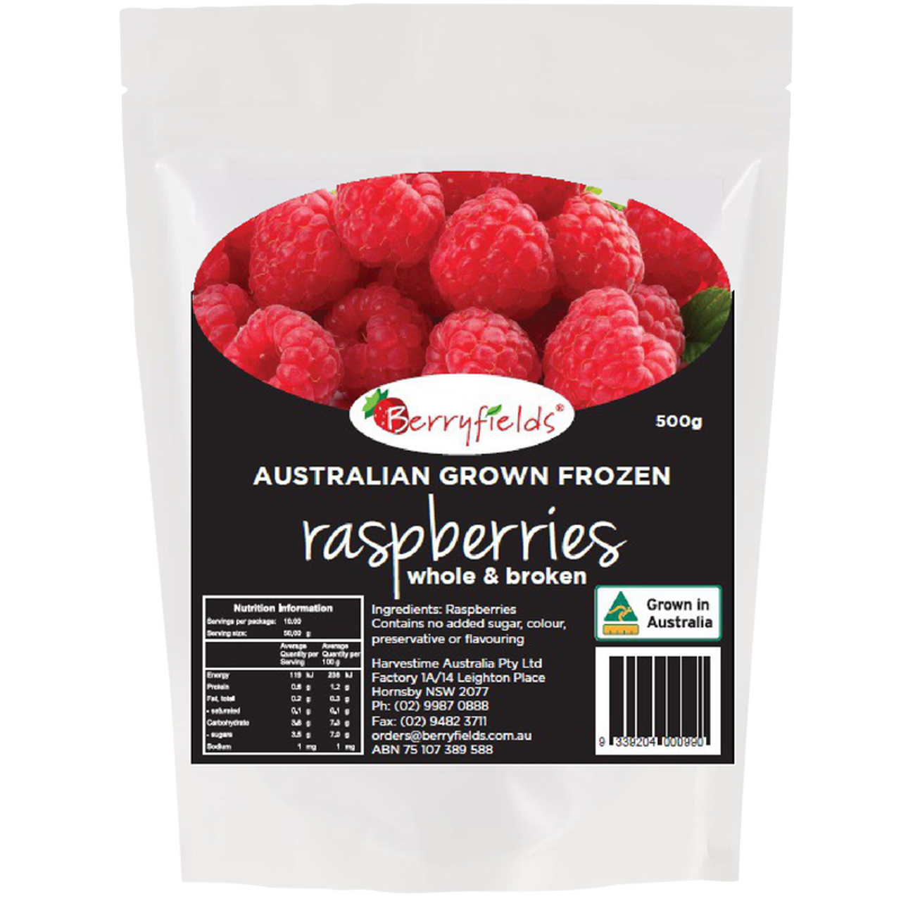 Frozen - Berryfields Raspberries 400g