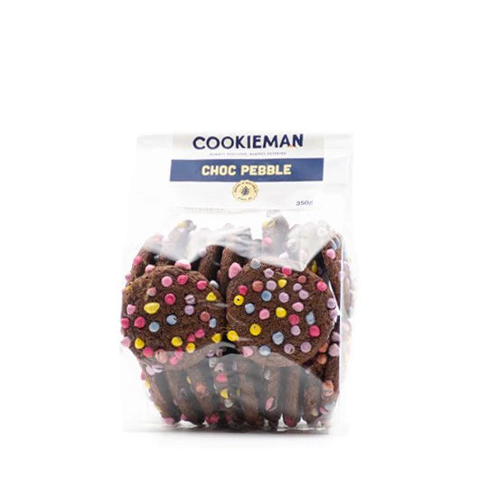 Cookie Man Biscuit Bags - Choc Pebble 350g