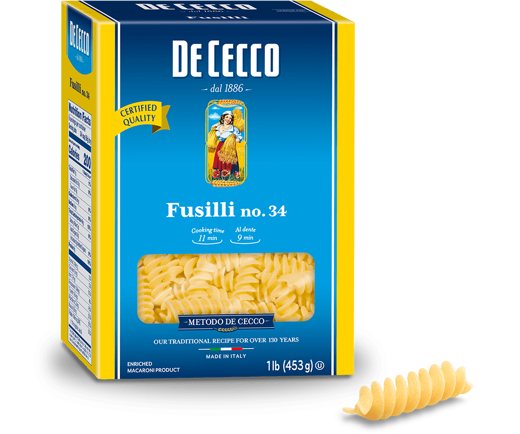 De Cecco Pasta No.34 Fusilli 500g
