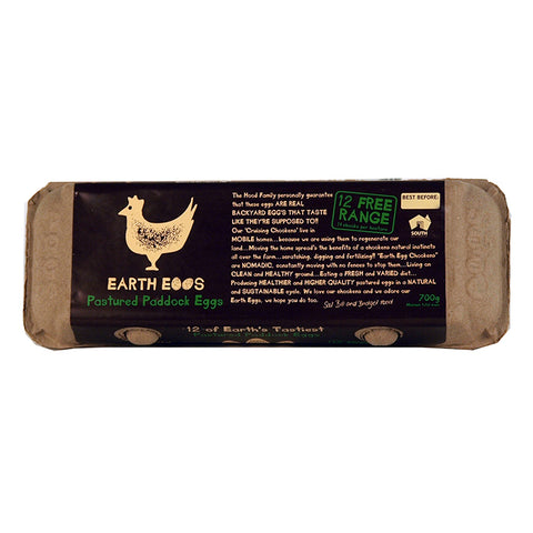 Eggs - Earth Eggs Free Range Dozen 700g