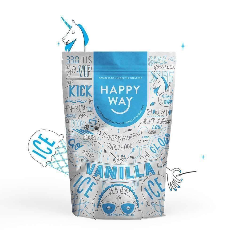 Happy Way Vanilla Protein Powder 500g