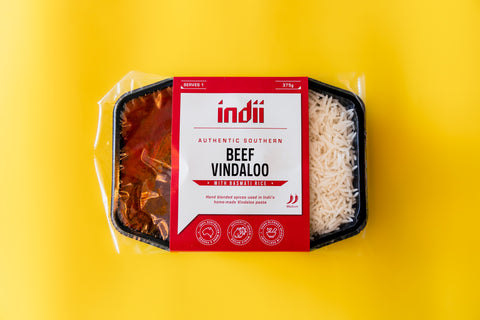 Indii - Beef Vindaloo with Basmati Rice 375g