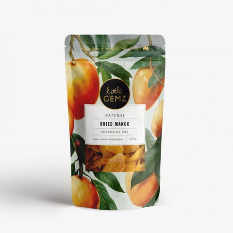 Little Gemz - Natural Dried Australian Mango Cheeks 150g