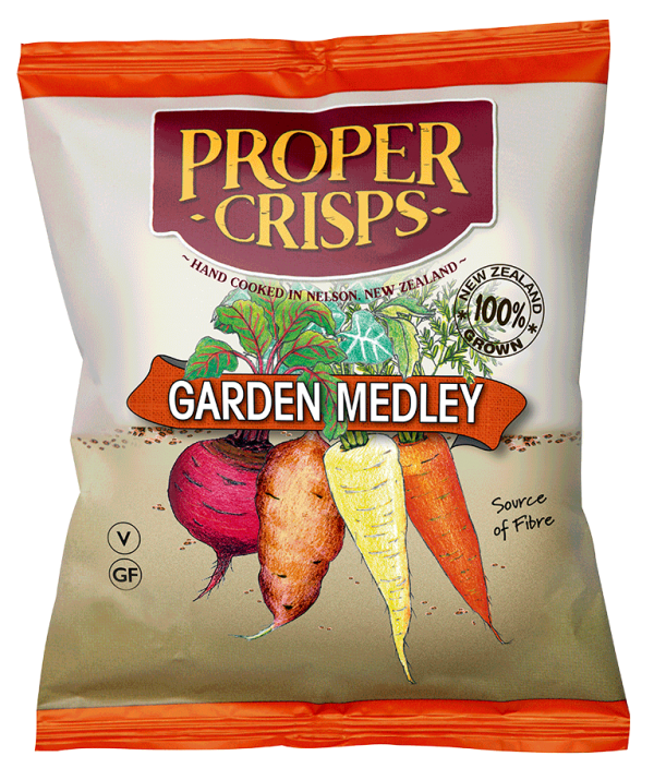 Proper Crisps Garden Medley 100g