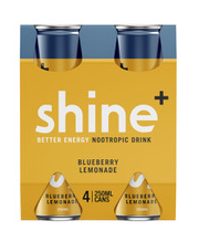 Shine+ Blueberry Lemonade cans 4x250ml