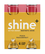 Shine+ Peach Passionfruit cans 4x250ml