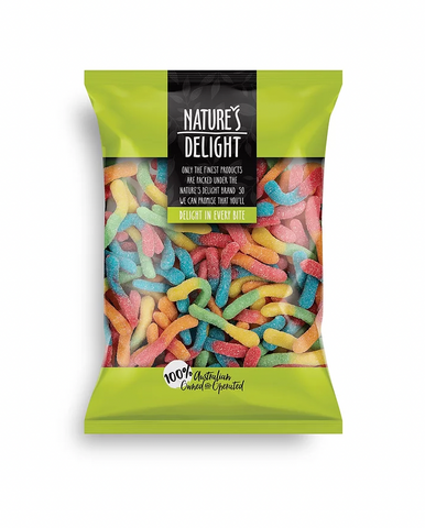 Nature's Delight Sour Worms 300g