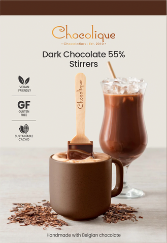 Chocolique Chocolate Stirrers 2pk - Dark Chocolate