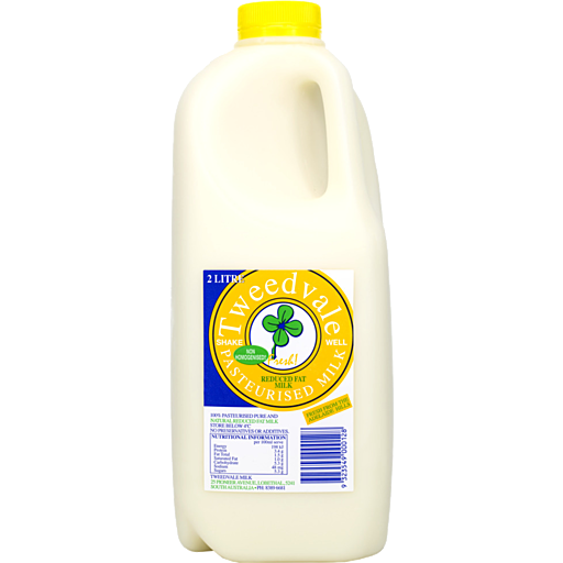 Milk - Tweedvale Reduced Fat 2lt