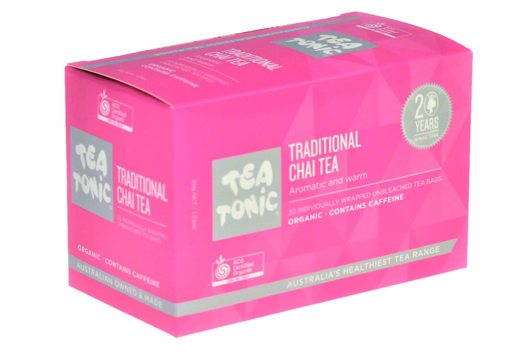 Tea Tonic Tea Bags Chai 20pk
