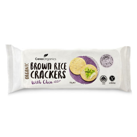 Ceres Organics - GF Rice Crackers with Chia