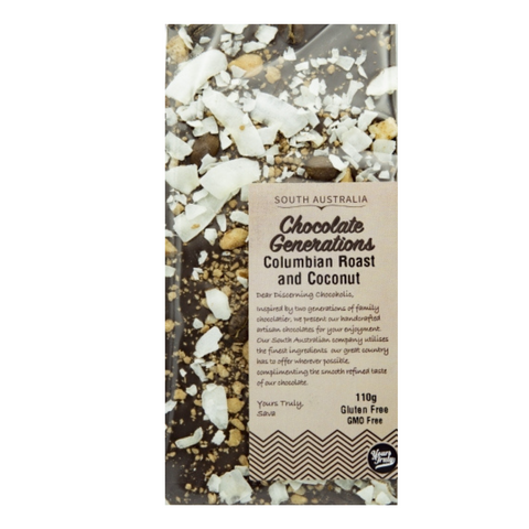 Yours Truly - Chocolate Generations - Columbian Roast & Coconut 110g