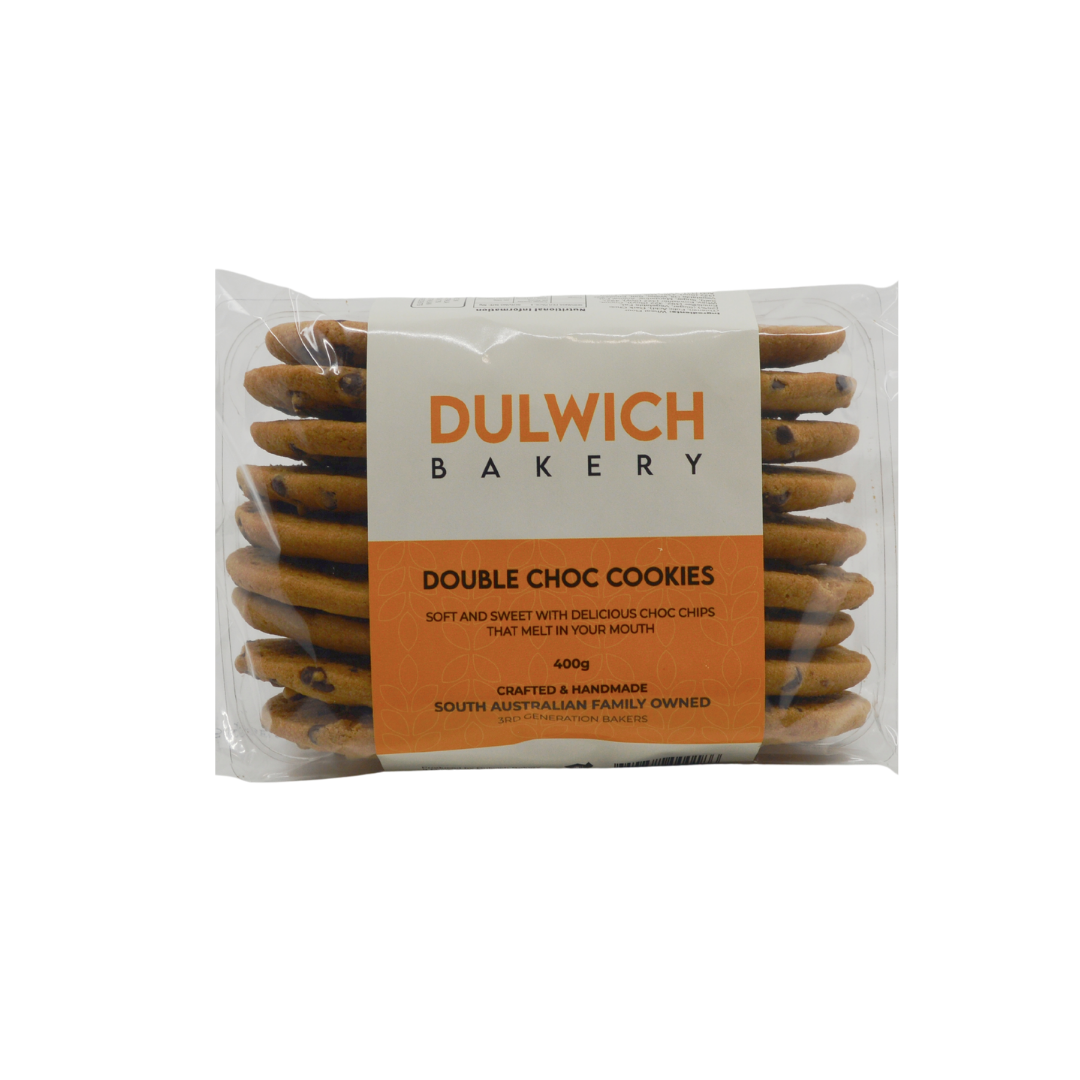 Dulwich Bakery Biscuits Double Choc Chip 400g