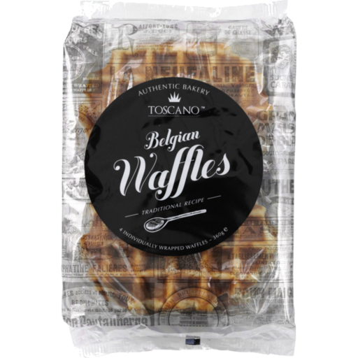 Toscano Traditional Belgian Butter Waffles 360g