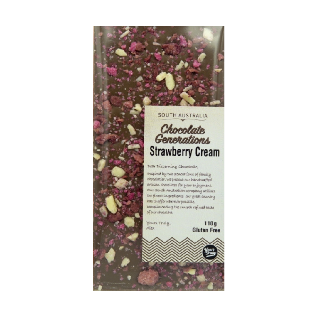 Yours Truly - Chocolate Generations - Strawberry Cream 105g