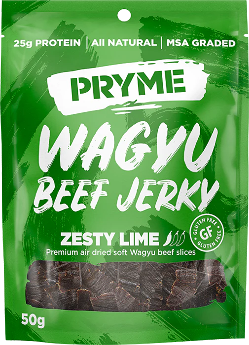 Pryme Wagyu Beef Jerky - Zesty Lime 50g