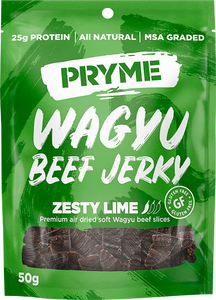 Pryme Wagyu Beef Jerky - Zesty Lime 50g